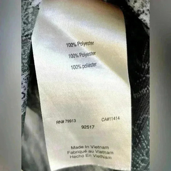 Jessica Simpson Babydoll Maternity Tunic Blouse Sheer Blue Gray Floral Ruffle XL - Picture 8 of 10